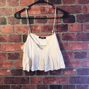 White crop top